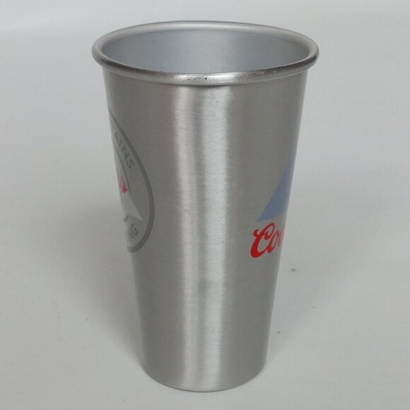 COORS LIGHT "The Mountains are Calling" 22 Oz Beer Cup Aluminum Double Sided - Picture 2 of 6